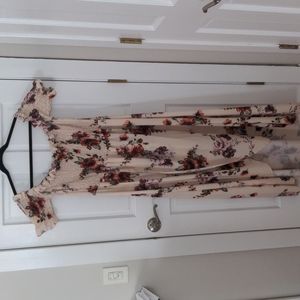 Floral off the shoulder dress